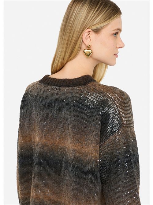 Maglia con paillettes LIU JO | MF5380MA14R/S9472